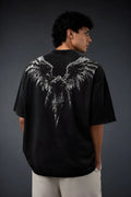 BADLURE Fallen Wings Oversized Tee - Black