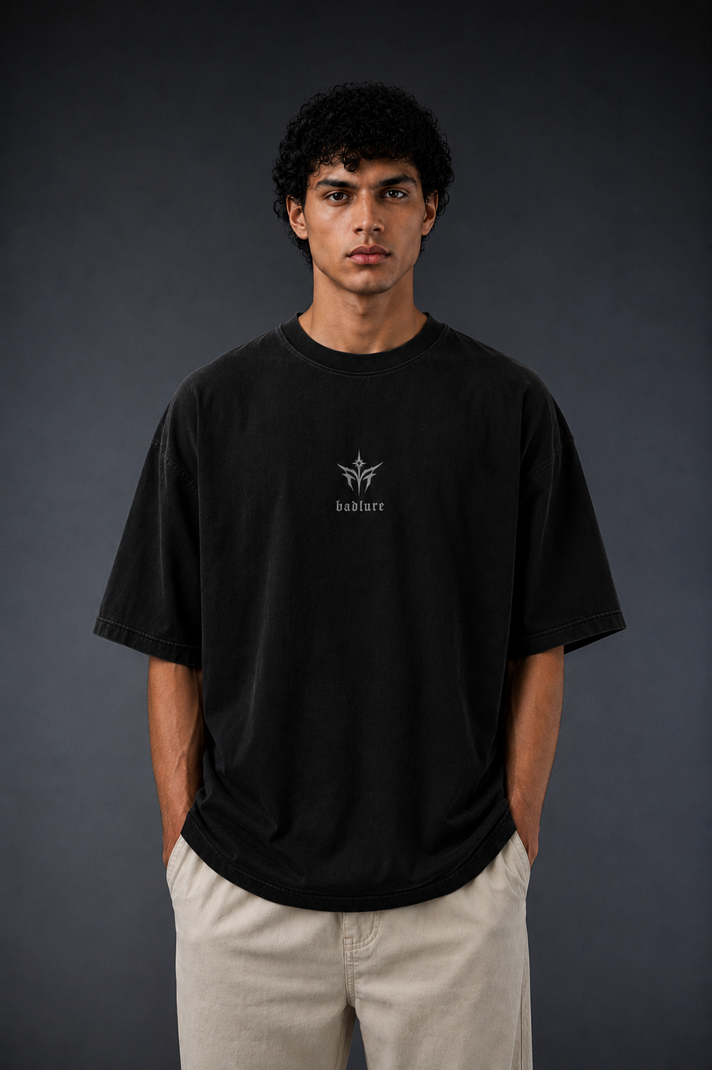 Fallen Angel Oversized T-Shirt – Vintage Black